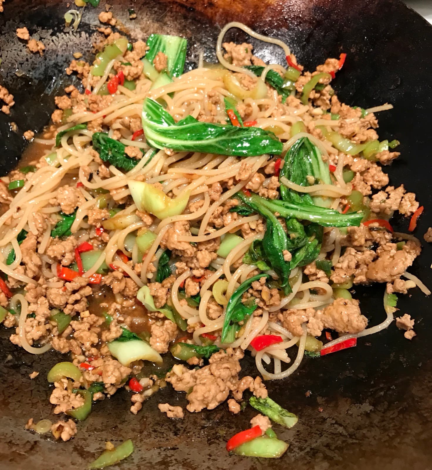 Spicy Ginger Pork Noodles